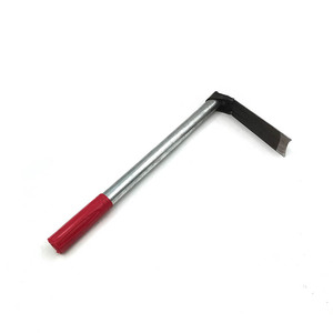 T Shaped Carbon Steel Hoe 6in Blade Red Silver Handle For Gardening Weeding Planting Digging - Product Image 5