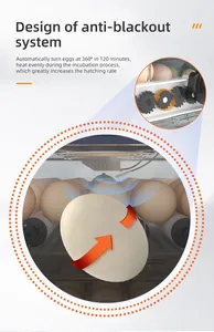 Incubadora de Huevos <span class=keywords><strong>BeYou</strong></span> 200/210, Incubadora de Huevos Pequeña con Volteo Automático y Doble Fuente de Alimentación para Gansos, Patos y Emúes - 98% de Tasa de Eclosión - Product Image 3