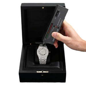 นาฬิกาผ่านการทดสอบเพชร โมอิสซาไนต์ ขนาด 40 มม. สแตนเลสสตีล กระจกแซฟไฟร์ แฟชั่นธุรกิจ ตัวเรือนแบบเข็ม ระบบกลไก ฮิปฮอป - Product Image 5