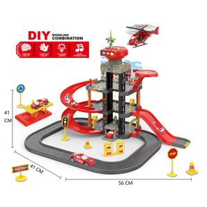 Nouvel Arrivage Jouet Coulissant Lumineux Éducatif et Ludique en Plastique Écologique, Série Policière et Pompier, avec Circuit de Voitures et Rail Coulissant - Product Image 6