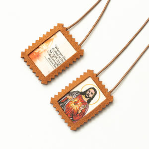 Giuceluck לוגו מותאם אישית שרשרת תליון ילדים בסגנון דתי של אותיות עור התנ "ך - Product Image 6