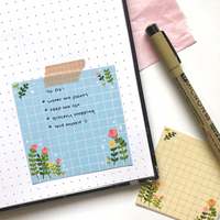 Bloc-notes promotionnel imprimé Kawaii de forme personnalisée découpé Ensemble personnalisé mignon et mignon