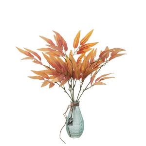 Branche de plante artificielle unique, de haute qualité, faite à la main, écologique, toucher naturel, bouquet de feuilles de bambou, réaliste, durable, pour la maison - Product Image 1