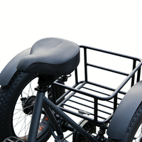 Tricycle électrique avec panier de chargement arrière, batterie lithium 36V, moteur roue arrière, tricycle cargo adulte pour la livraison à domicile et les courses