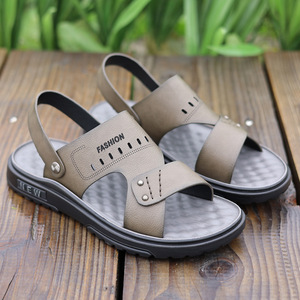 Comfortable Breathable Rubber Sole Flat <b>Heel</b> Sandals <b>For</b> <b>Men</b> Women Casual Driving Summer Beach Wear - Product Image 4
