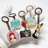 Porte-clés créatif à thème de dessin animé, éco-responsable, cadeau unique, breloques métalliques personnalisées, best-seller