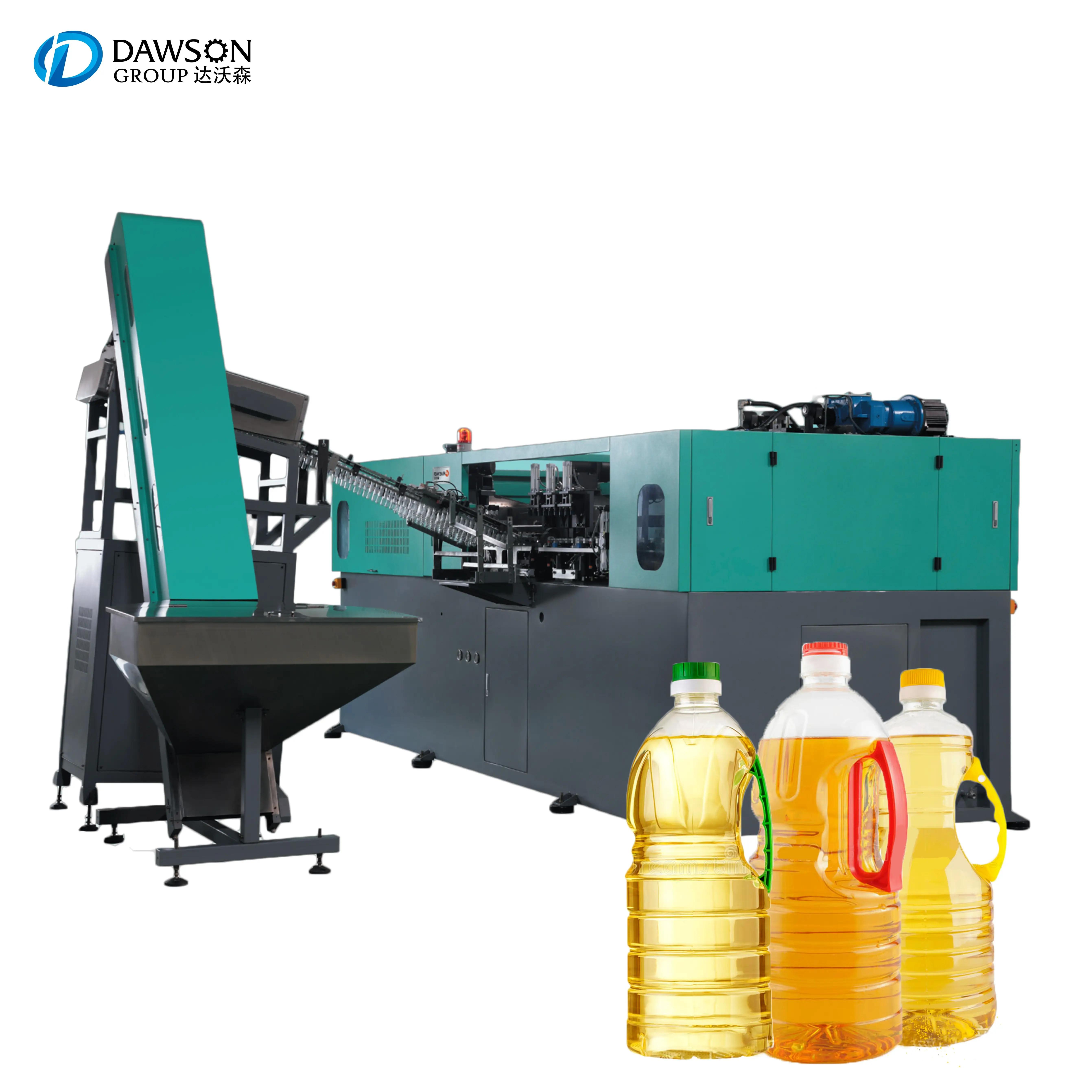 Máquina de molde totalmente automática para garrafas, embalagem comestível por óleo mineral e água, para bebidas e animais de estimação