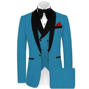 Traje de esmoquin negro <span class=keywords><strong>para</strong></span> hombre al por mayor con solapa tipo chal, ideal <span class=keywords><strong>para</strong></span> bodas, fiestas de graduación, blazer, <span class=keywords><strong>trajes</strong></span> de novio y vestidos de <span class=keywords><strong>matrimonio</strong></span>. - Product Image 4