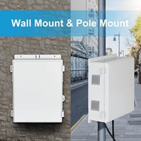 Boîte de distribution d'alimentation en plastique ABS étanche avec plaque de montage interne et couvercle à charnières pour la protection électrique