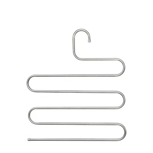 S hình dạng móc 5 lớp quần áo móc quần thép không gỉ tủ quần áo móc - Product Image 6