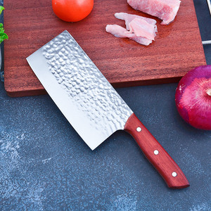 Wholesale kitchen <b>knife</b> set, hammered forged stainless steel slicing, meat cutting, cleaver, <b>bone</b>-chopping <b>knife</b> set, two-piece - Product Image 3
