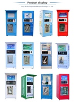 Máquina Expendedora de Agua RO Comercial, Estación de Recarga Inteligente de Autoservicio con Gabinete de Acero Inoxidable, Sistema de Pago Múltiple