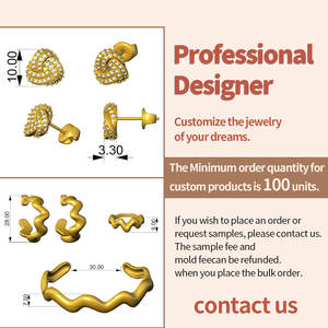 Custom Jewelry 18K PVD Gold Plated Stainless Steel <strong>Accessories</strong> Tarnish Free Waterproof <strong>Fashion</strong> Jewelry - Product Image 3