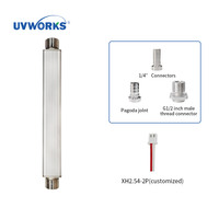 Purificateur d'eau UVWORKS Inline UVC LED avec détecteur de débit intégré, désinfection de l'eau UVC haute efficacité pour usage commercial