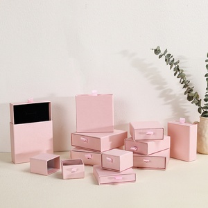 Wholesale Custom Eco Friendly Cardboard Luxury <b>Sliding</b> Jewelry Paper Drawer Box Jewelry Package Box with Foam Insert - Product Image 3