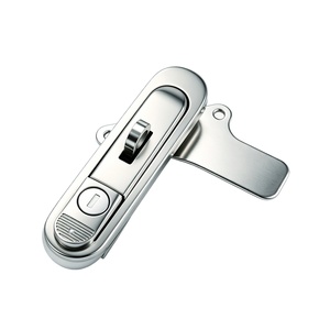 <span class=keywords><strong>Serratura</strong></span> per Porta <span class=keywords><strong>Esterna</strong></span> con Maniglia a Bilico in Lega <span class=keywords><strong>di</strong></span> Zinco AB301/AB302/AB303 per Cassetta degli Attrezzi - Product Image 1