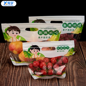 Bolsa de Embalaje Transparente de PE con Cierre, Duradera <span class=keywords><strong>y</strong></span> Autosellable, para Frutas como Uvas, Cerezas, Plátanos, Manzanas <span class=keywords><strong>y</strong></span> Naranjas - Product Image 5