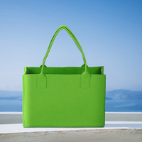 Bolso de Fieltro Grueso Resistente al Desgaste con Asa Reforzada Antidesgarro para Llevar Aperitivos, Libros, Artículos Personales, Compras