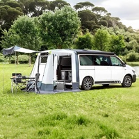 Tente de toit rigide pour voiture, ouverture hydraulique, tente pop-up résistante aux intempéries pour le camping en tout-terrain et en milieu sauvage