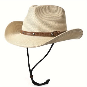 Chapeau Fedora Panama <span class=keywords><strong>Jazz</strong></span> pour Femme, Tendance Printemps-Été, Protection Solaire, Style Cowboy, en Paille, Idéal pour l'Extérieur – Nouveauté Europe et Amérique, Vente Chaude - Product Image 6