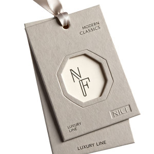 Groothandel Milieuvriendelijk Op Maat Gemaakte Hanglabels <span class=keywords><strong>String</strong></span> Hot Stamping Techniek Speciaal Papier Logo Ontwerp Voor Kleding Schoenen - Product Image 1