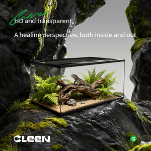 Cleen tùy chỉnh bán buôn 40 gallon Kính bò sát bể hồ cạn đổ pare bò sát giá lồng dọc bò sát bao vây - Product Image 2