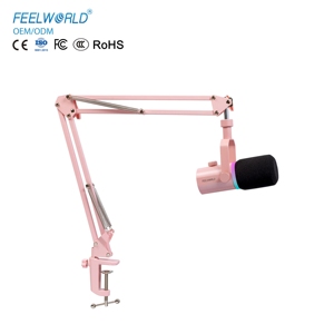 FEELWORLD PM1 Factory Wholesale Dual XLR/USB Microphone Custom LOGO OEM for Live Streaming Recording YouTube Gaming - Product Image 1
