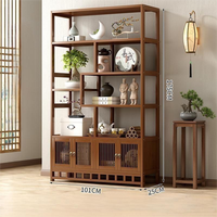 Meuble de présentation de thé, étagère de séparation de salon, panneau de bibliothèque, design moderne, rangement durable, armoire à multiples compartiments, meuble d'ornement