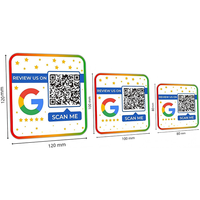 Placa NFC de PVC con Código QR e Interfaz RFID para Restaurante, Etiqueta Programable para Tiktok/Ins/Facebook/Yelp/Tripadvisor