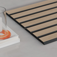 Panneaux muraux acoustiques insonorisants en PVC et feutre PET, composite rainuré en V, AoRong V-Grooved Fluted Composite Akupanel, pour la décoration de la pièce