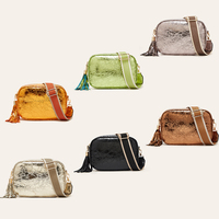 Mini Zilverfolie Luxe Lederen Handtas Telefoon Camera Tassen Crossbody Sling Schouder Voor Vrouwen Pu Lederen Messenger Make-Up Tassen