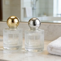 Flacons de parfum en verre transparent de qualité supérieure 30ml 40ml 50ml 100ml avec pulvérisateur, sérigraphie, logo personnalisé OEM/ODM, carton de 100 pièces