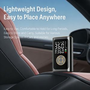 Compresseur d'air numérique intelligent électrique tout-terrain 4-en-1 avec fonction de démarrage de voiture et de vélo et manomètre intégré pour un gonflage instantané - Product Image 5