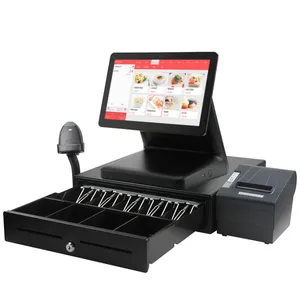 Système de point de vente tout en un seul écran tactile Pos Terminal système de vente au détail Pc caisse enregistreuse caissier pour petites entreprises