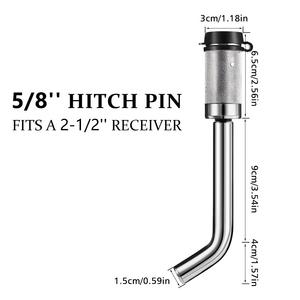 ตะขอลากรถ TCS สีเงิน ทำจากเหล็กกล้าคาร์บอน พร้อมตัวล็อคแบบ Plum Blossom สำหรับรถ SUV รถออฟโรด เรือยอชท์ และอุปกรณ์เสริมสำหรับการลากจูง - Product Image 4