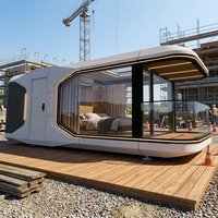 Offre Spéciale – Maison Conteneur Moderne Ventilée Personnalisable à Bas Coût, Maison Mobile, Capsule Spatiale T5 pour Bar, Hôtel, Gîte