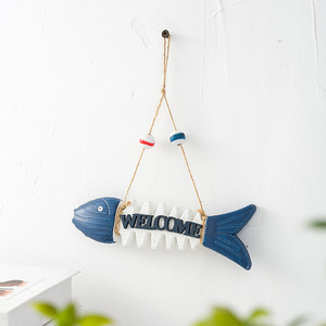 Panneau de bienvenue en bois en forme d'arête de poisson, lettres petites, décoration murale pour la maison - Product Image 3