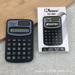 Kenko Kc-888 8 Digit Solar Calculator Portable Pocket Size Black - Product Image 2