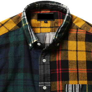 2021 all'ingrosso della camicia di flanella Casual da uomo stile stile 5 colori camicia alla moda taglie forti per adulti camicia da uomo - Product Image 3