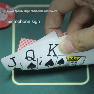 Jeu de cartes en plastique imperméable Texas Hold'em OEM, jeu de cartes en PVC givré, 56 cartes, avec règles et cartes All-in. - Product Image 3