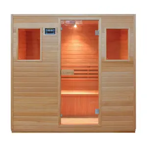 Solid wood good quality traditional sauna and steam room