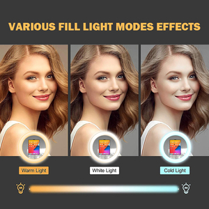 Aro de Luz LED para Eventos Sociales, Soporte de <span class=keywords><strong>Piso</strong></span> Portátil, Cabina de Fotos, Kiosco para Selfies, Cabinas Fotográficas - Product Image 3