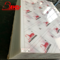 Feuille de plastique LDPE PE translucide solide à faible densité 3mm 5mm, 100% vierge, surface brillante, sans danger pour les aliments, découpe disponible