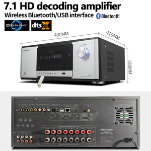 <span class=keywords><strong>Amplificador</strong></span> de Potencia para Sistema de Cine en Casa de <span class=keywords><strong>7.1</strong></span> Canales, Receptor <span class=keywords><strong>AV</strong></span> de Alta Potencia con Sonido Digital DTS HD 3D/4K y BT - Product Image 4