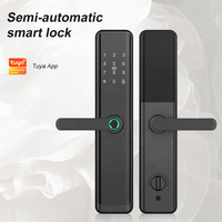 Cerradura Inteligente para Puerta con Entrada sin Llave, Huella Dactilar Biométrica, Contraseña Digital, Aplicación Tuya, Electrónica, para Privacidad en el Dormitorio