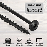 Vis à bois noires à usage intensif de 4 pouces 50 PCS Torx Drive Multi-Purpose Modified