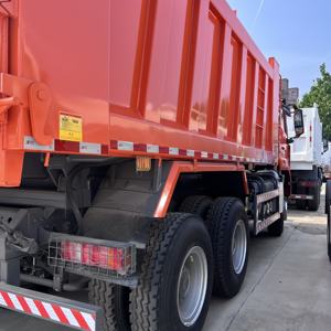 รถดัมพ์ SINOTRUK HOWO NX 6x4 371 แรงม้า สีส้ม รถบรรทุกงานหนักทนทาน - Product Image 3
