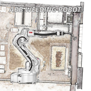 Robot industriel d'automatisation ABB pour la construction 3D, le soudage, le chargement automatisé et la découpe, avec moteur PLC intégré - Product Image 3