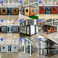 Maison conteneur pliable et extensible 20FT 30FT, panneau sandwich, structure en acier, hauteur intérieure 2400 mm, unité annexe de villa de villégiature en bord de mer