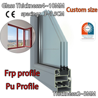 Proveedor de Perfiles de Fibra de Vidrio Extruida FRP GRP, Resistentes a la Intemperie, para Ventanas de PU, Procesamiento OEM, para Obras de Ingeniería Comercial